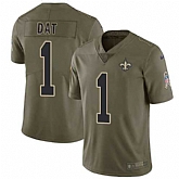 Nike Saints 1 Who Dat Olive Salute To Service Limited Jersey Dzhi,baseball caps,new era cap wholesale,wholesale hats